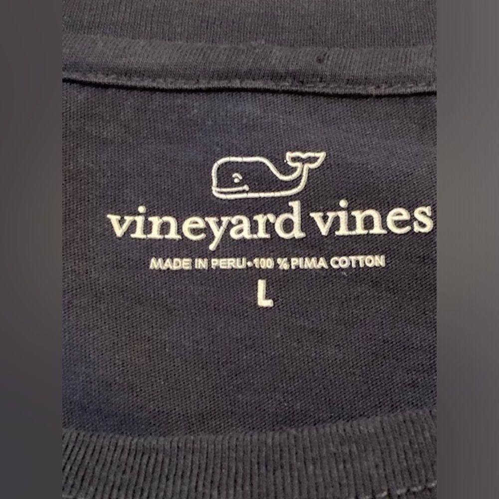 Vineyard Vines Whale Logo Women’s Long-Sleeve Performance Shirt Size L Navy Blue - Picture 5 of 8